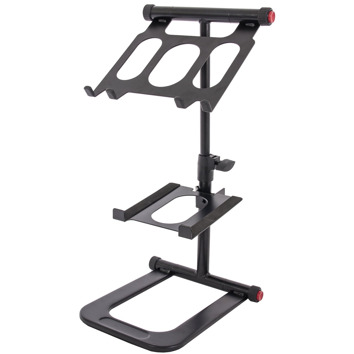 SUPPORT DOUBLE POUR PC PORTABLE ET MONITOR POUR REGIE DJ