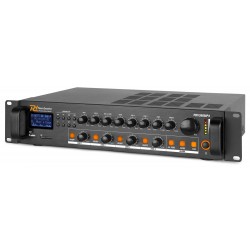 AMPLI PA 100V 360W 4 ZONES BT streaming, FM radio, SD, USB PDV360MP3 - rer electronic