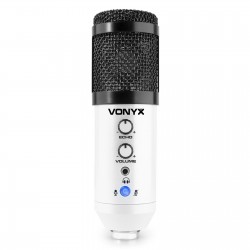 MICRO STUDIO CONDENSATEUR BLANC USB CM320S - rer electronic