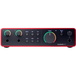 CARTE SON FOCUSRITE SCARLETT 2I2 GEN 4 2IN 2OUT SCARLETT2I2 - rer electronic