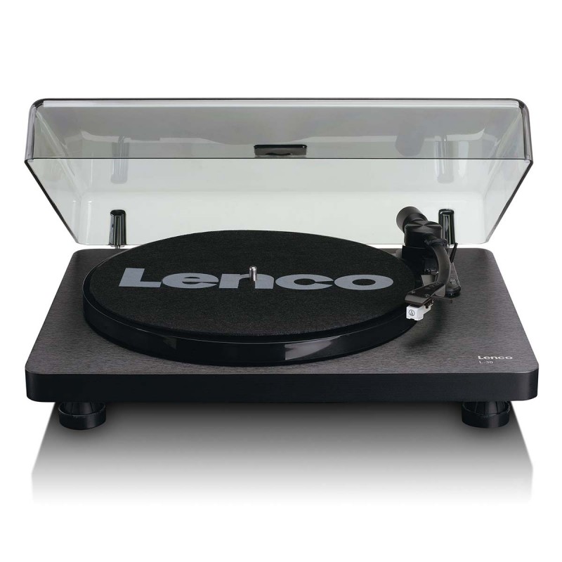 PLATINE DISQUE LENCO BOIS NOIRE ARRET AUTOMATIQUE L-30BK - rer electronic