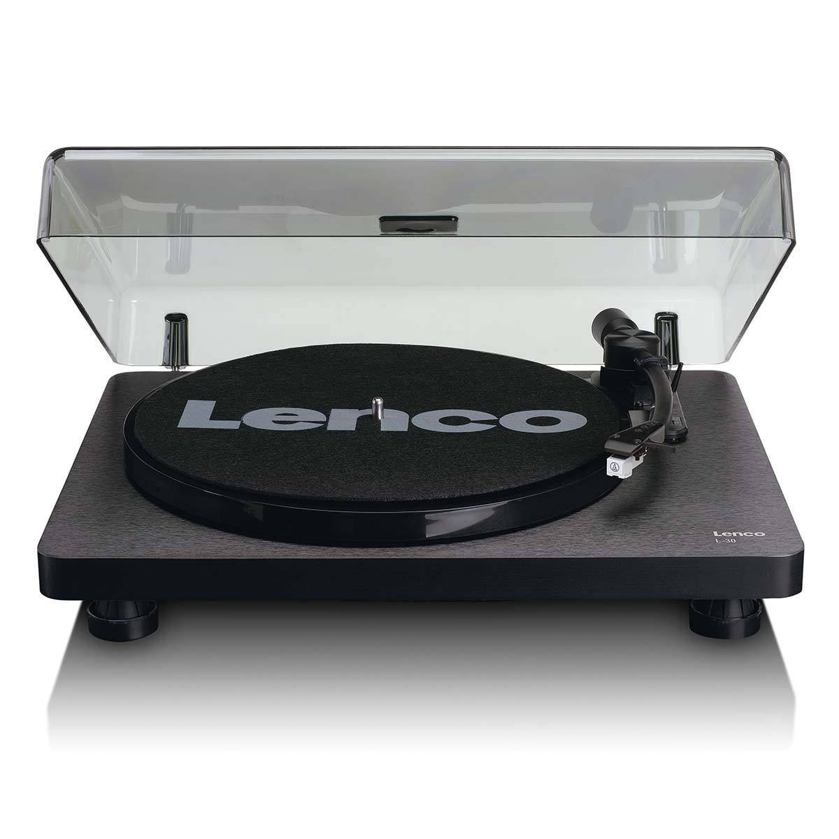 PLATINE DISQUE LENCO BOIS NOIRE ARRET AUTOMATIQUE