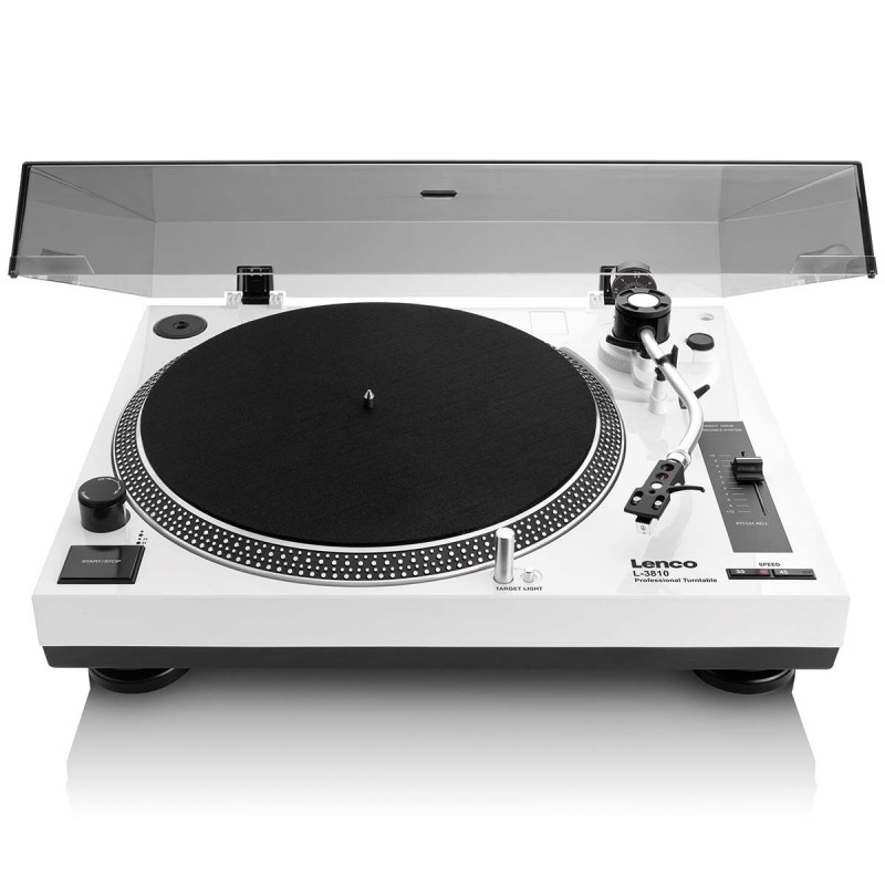 PLATINE LENCO BLANCHE DJ ENTRAINEMENT DIRECT USB L-3810WH - rer electronic