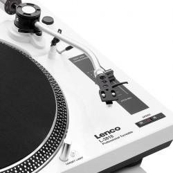 PLATINE LENCO BLANCHE DJ ENTRAINEMENT DIRECT USB L-3810WH - rer electronic