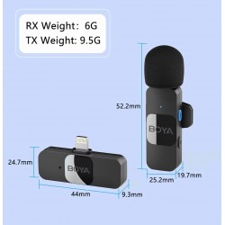 MICRO SANS FIL ANDROÏD BOYA X2 CRAVATE USB C BY-V20 - rer electronic