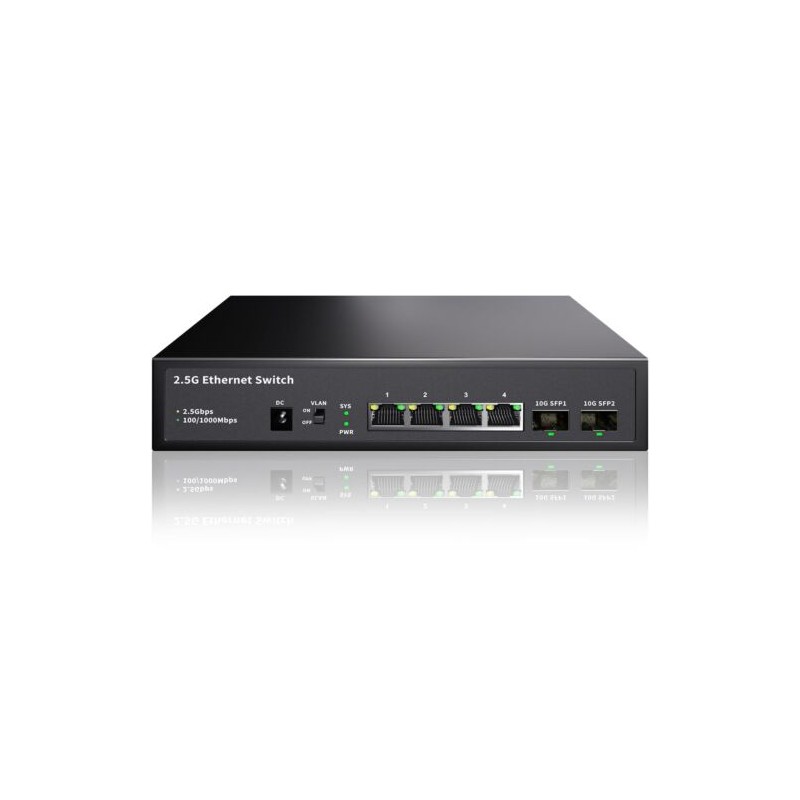 SWITCH ETHERNET HORACO 2.5GbE X4 + 2PORT 10GO ZX-SG4T2 - rer electronic SWITCH ETHERNET HORACO 2.5GbE X4 + 2PORT 10GO ZX-SG4T2 - rer electronic