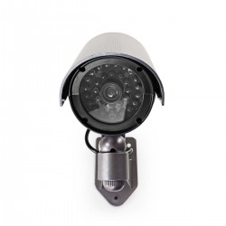 Caméra de sécurité factice extérieur avec voyant clignotant DUMCB40GY - rer electronic