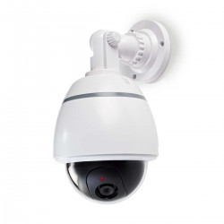Caméra de sécurité factice à dôme extérieur avec voyant clignotant DUMCD50WT - rer electronic