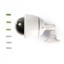 Caméra de sécurité factice à dôme extérieur avec voyant clignotant DUMCD50WT - rer electronic
