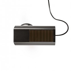Caméra de sécurité factice solaire extérieur avec voyant clignotant DUMCBS10BK - rer electronic