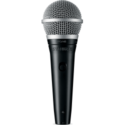 MICRO VOIX SHURE PGA48 + CABLE XLR 4.50M PGA48 - rer electronic