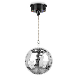 BOULE A FACETTE 20CM PACK + PROJ CHANGEUR + MOTEUR C-DISCOKIT - rer electronic