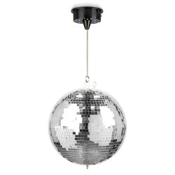 BOULE A FACETTES DISCO PACK 30CM+MOTEUR ECLAIRAGE LED RVB 3294 - rer electronic