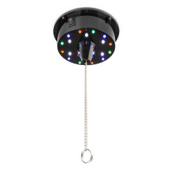 BOULE A FACETTES DISCO PACK 30CM+MOTEUR ECLAIRAGE LED RVB 3294 - rer electronic