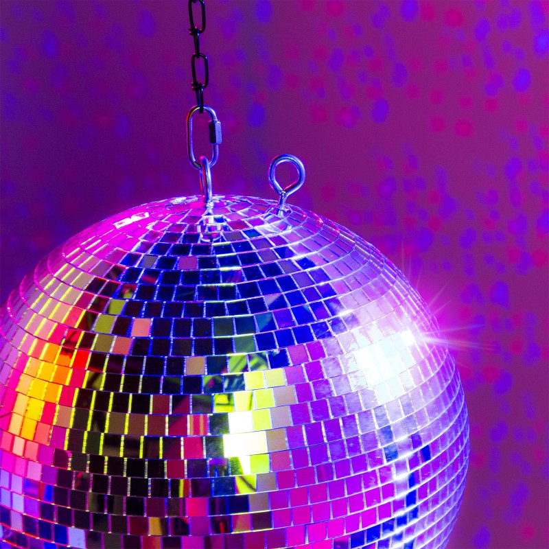 BOULE A FACETTES DISCO PACK 30CM+MOTEUR ECLAIRAGE LED RVB 3294 - rer electronic