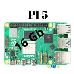 RASPBERRY PI 5 MODEL B, 16Gbt, 2.4GHZ RASPBERRYP5-16G - rer electronic