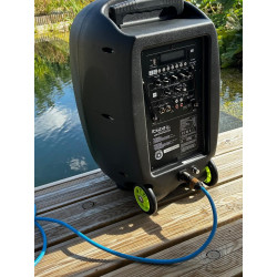 SONORISATION PORTABLE AUTONOME NOIRE SPECIALE PISCINE AVEC HAUT-PARLEUR AQUATIQUE DE 30W PORT12UHF-WH-MKII-POOLPACK - rer ele...