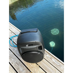 SONORISATION PORTABLE AUTONOME NOIRE SPECIALE PISCINE AVEC HAUT-PARLEUR AQUATIQUE DE 30W PORT12UHF-WH-MKII-POOLPACK - rer ele...
