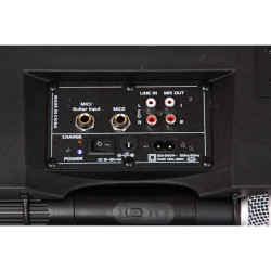 ENCEINTE AUTONOME 100W+USB + 2MIC HF PORT85VHF PORT85VHF - rer electronic
