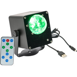 JEU LUMIERE ASTRO 3X1W RGB LED SUR BATTERIE ASTRO-BAT - rer electronic