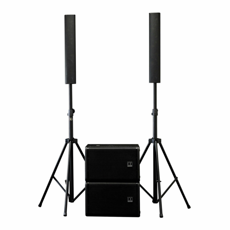 SYSTEME SON ILINE 1750W 2 CAISSONS + COLONNE ILINEPACK - rer electronic