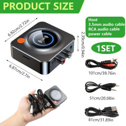 RECEPTEUR BLUETOOTH 5.3 SORTIE JACK ET RCA 40759 - rer electronic