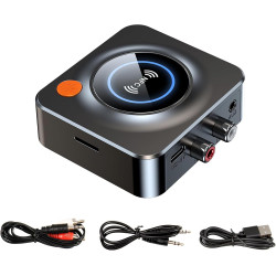 RECEPTEUR BLUETOOTH 5.0 SORTIE JACK ET RCA 40759 - rer electronic