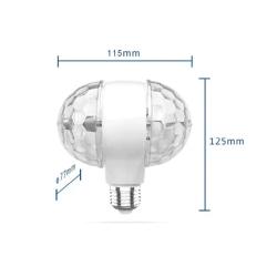 LAMPE E27 LED DOUBLE 6W RVB  - rer electronic