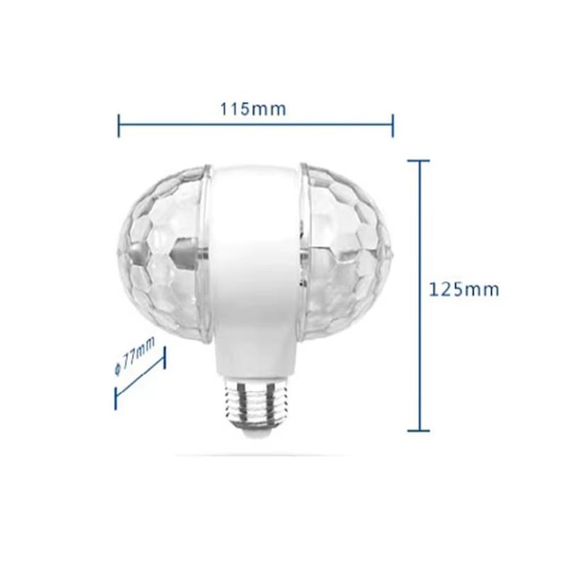 LAMPE E27 LED DOUBLE 6W RVB  - rer electronic