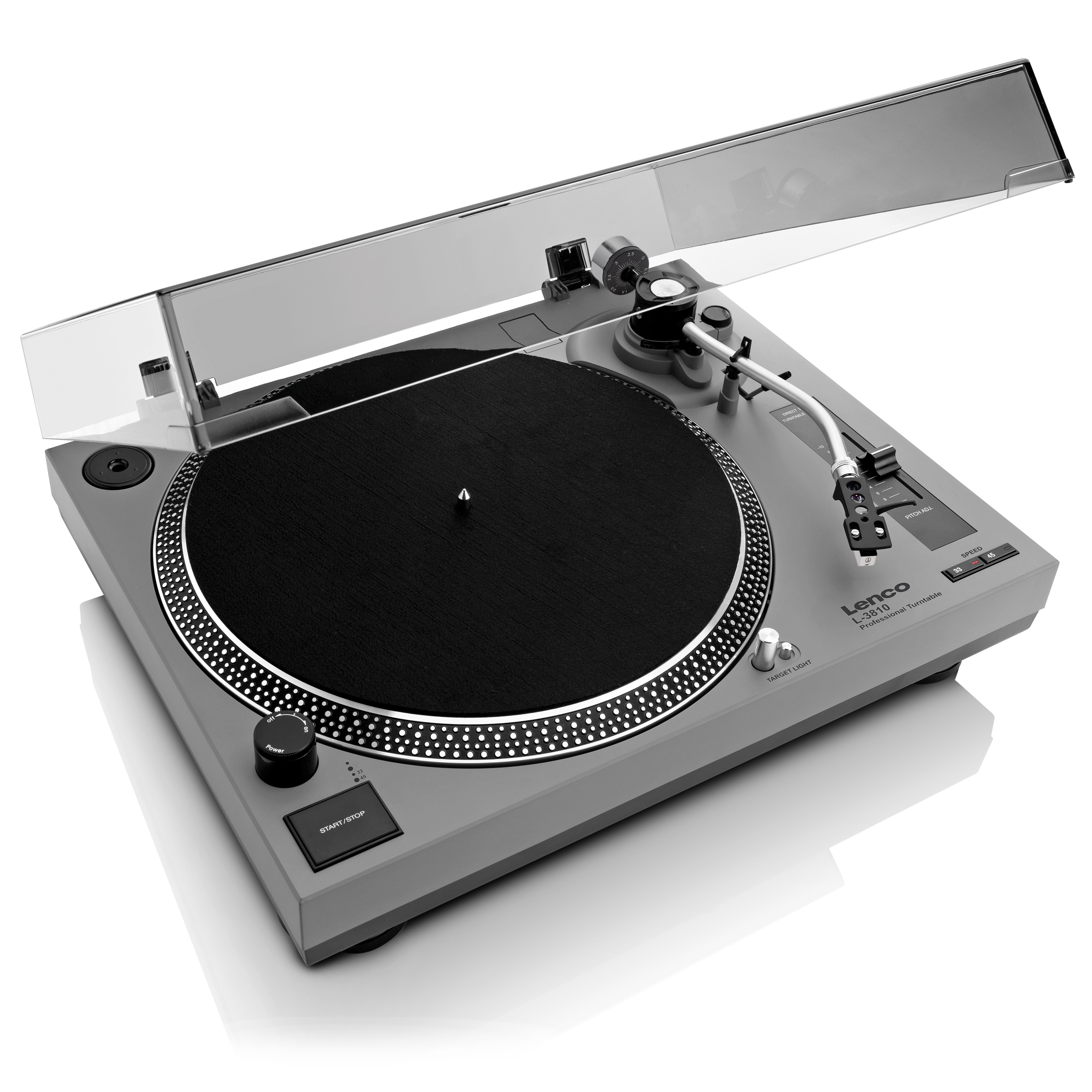 PLATINE LENCO GRISE L-3810GY DJ ENTRAINEMENT DIRECT USB
