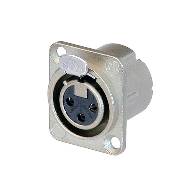 EMBASE XLR 3BR.CH FEMELLE NEUTRIK NC-3FDL1 - rer electronic