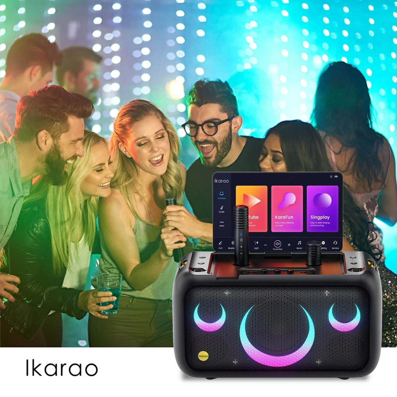 LOCATION karaoké 480Watts avec écran tactile 13,3" + 2 microphones sans fil lockara1 - rer electronic