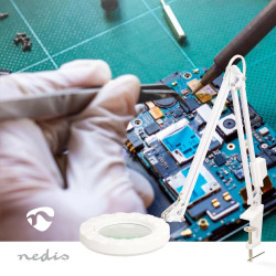 LAMPE LOUPE DE TABLE 3 DIOPTRIES A LEDS OULUX510-5D - rer electronic