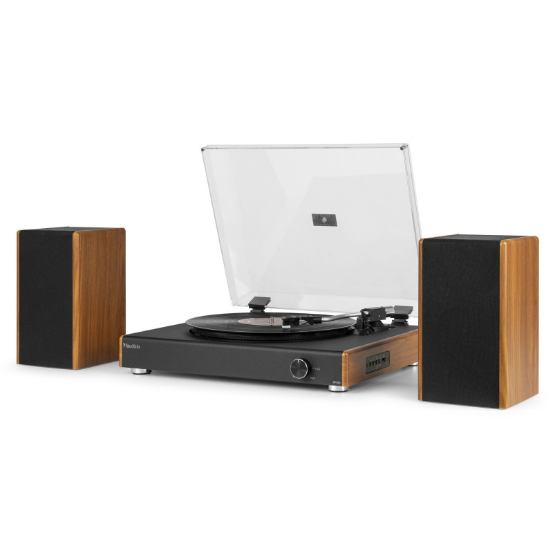 PLATINE VINYL AMPLIFIEE+ENCEINTES AUDIZIO BLUETOOTH RP335 - rer electronic