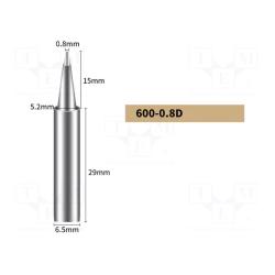 PANNE FER A SOUDER BAKON 600M-0.8mm 600M08D - rer electronic