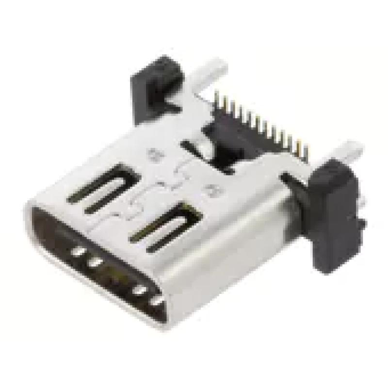 CONNECTEUR USB C FEMELLE VERTICAL USBCVERT - rer electronic