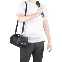 PORTE VOIX EN BANDOULLIERE + MIC UHF ST014 - rer electronic