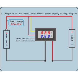Voltmètre et ampèremètre 100v 50amp B252993 - rer electronic