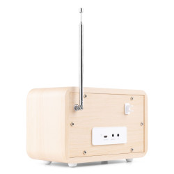 RADIO DAB+ MILAN SUR BATTERIE, COULEUR BOIS CLAIR 102.214 - rer electronic