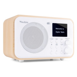RADIO DAB+ MILAN SUR BATTERIE, COULEUR BOIS CLAIR 102.214 - rer electronic