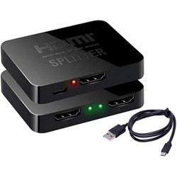 REPARTITEUR SPLITTER HDMI 2 SORTIES 4K AT-VS182 - rer electronic
