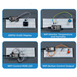STARTER KIT ESP32 + ECRAN LEDS RELAIS ET CAPTEURS ESPSTART - rer electronic