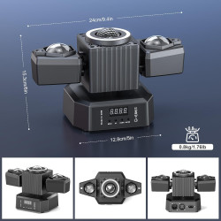 MINI LYRE BEAM RGBW + LASER BEAMRGBW - rer electronic