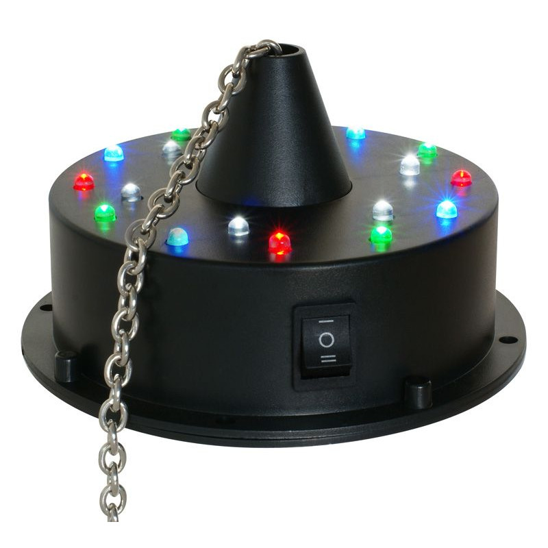 MOTEUR BOULE A FACETTES+LEDS SUR PILES MBW18LED - rer electronic
