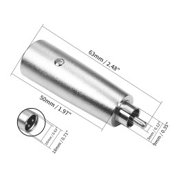ADAPTATEUR XLR/RCA M/M COSPC70 - rer electronic