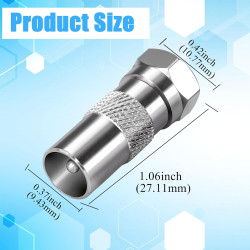 ADAPTATEUR COAX M / FICHE F MALE FC-029 - rer electronic