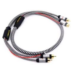 CABLE PHONO 1.5M +MASSE AUDIOMECA AUDIOMECA1.5 - rer electronic