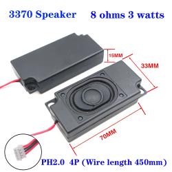 Haut Parleur 3 Watts 8 ohms Rectangulaire JST-PH2.0 HPMINIRECTANG - rer electronic