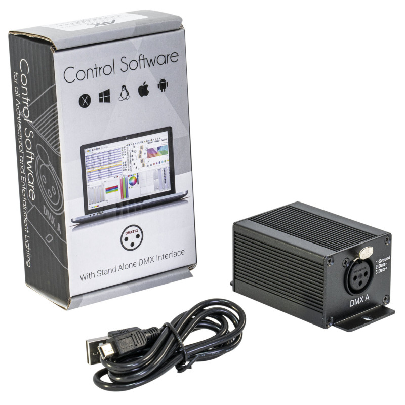 INTERACE USB DMX 128 CANAUX DMXPRO128 - rer electronic
