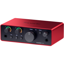 PACK FOCUSRITE 4TH GEN CARTE SON SCARLETT SOLO+CASQUE+MIC PACKSCARLETT - rer electronic